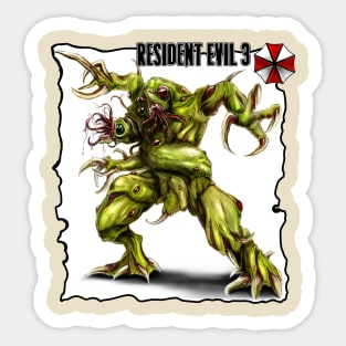 Resident evil 3 Brain Sucker monster Sticker